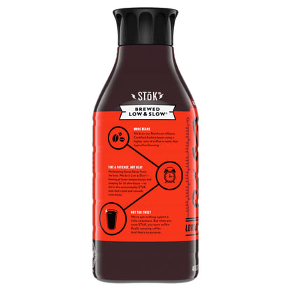 SToK Not Too Sweet Black Cold Brew Coffee, Ready to Drink Bottled Coffee, 48 fl oz