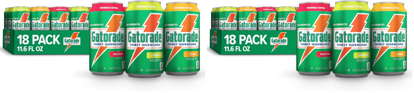 Gatorade Thirst Quencher, 3-Flavor Variety, 12 Fl Oz Cans, (Pack of 36)