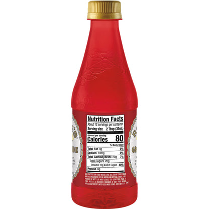 Rose's Grenadine, 12 fl oz bottle, Made with Pomegranate Flavor, Mixer to Add to Cocktails and Non-Alchoholic Drinks, Trusted by Bartenders