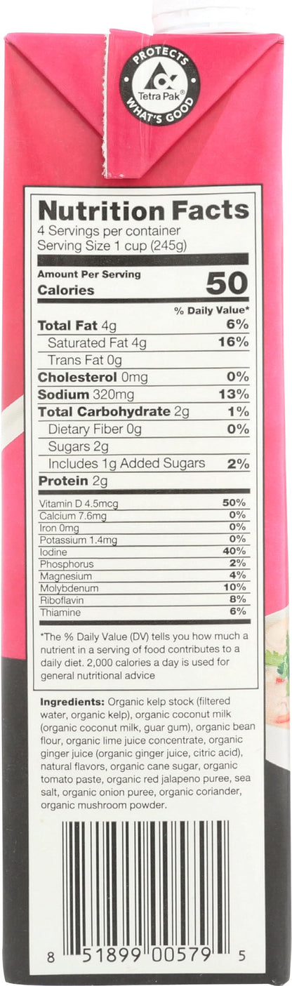 Ocean's Halo, Organic and Vegan Thai Coconut Broth, 32 Fl Oz