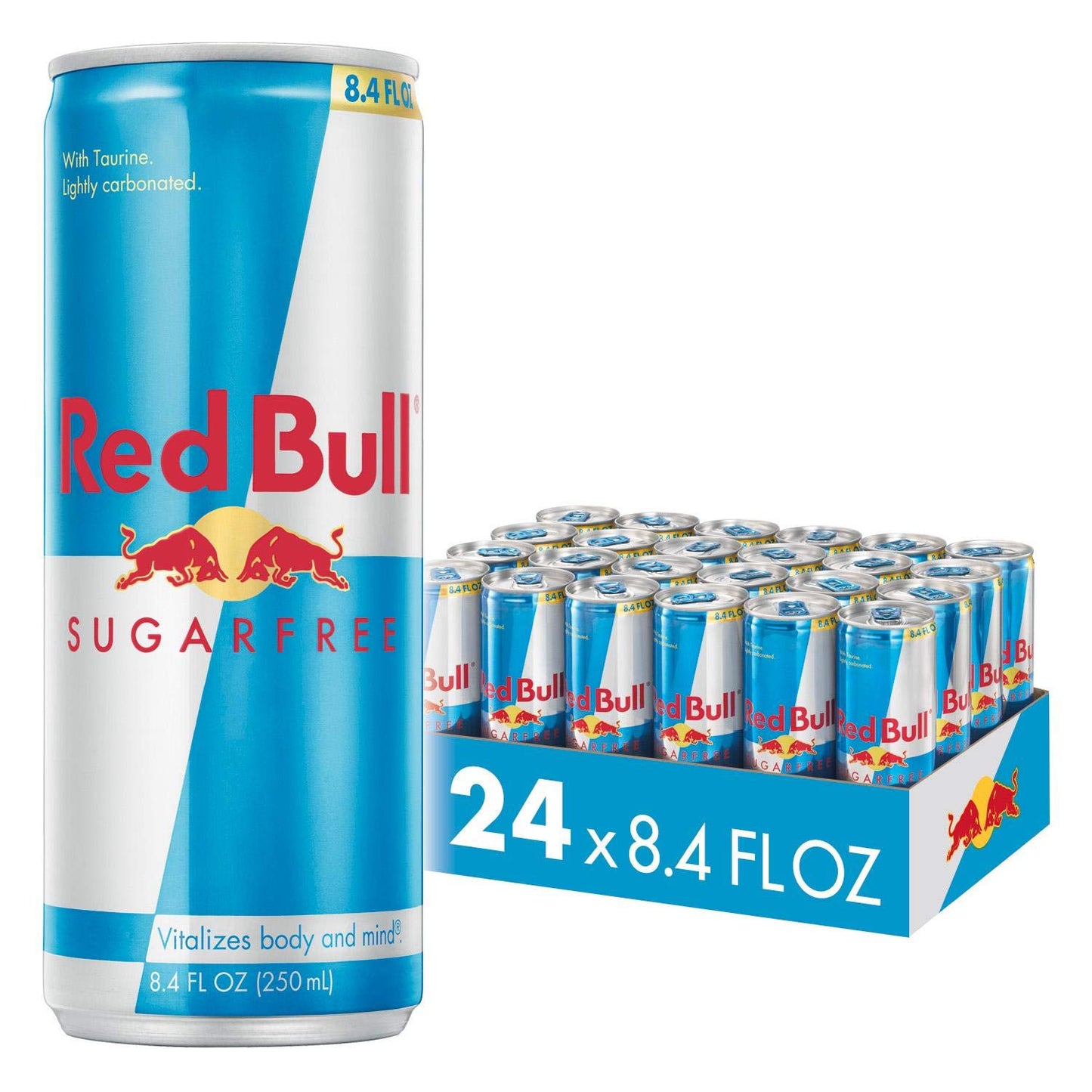 Red Bull Sugar Free Energy Drink, 8.4 Fl Oz, 24 + 24 Cans