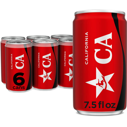 Coke Zero Sugar Mini-Can 7.5 fl oz, 6 Pack (Package May Vary)