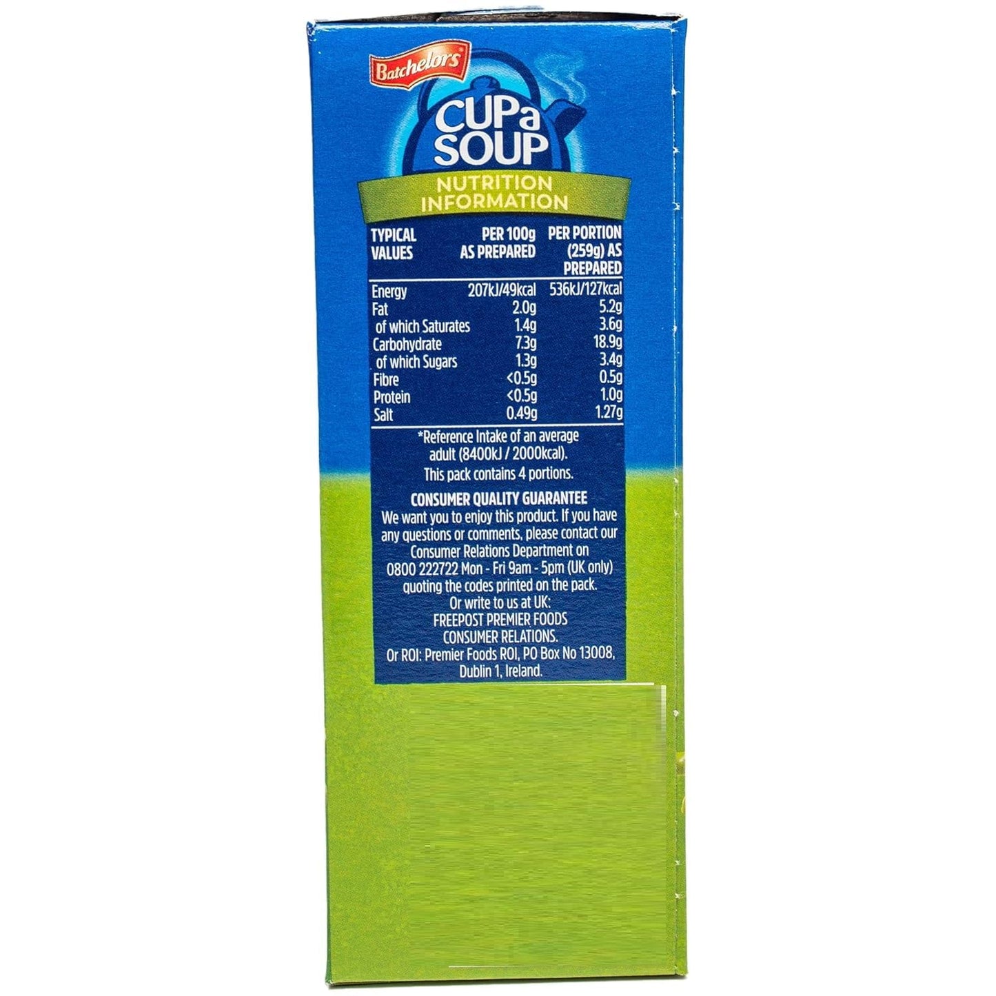 Batchelors Cup A Soup with Croutons Cream of Asparagus 4S, 117g (1 Pack)