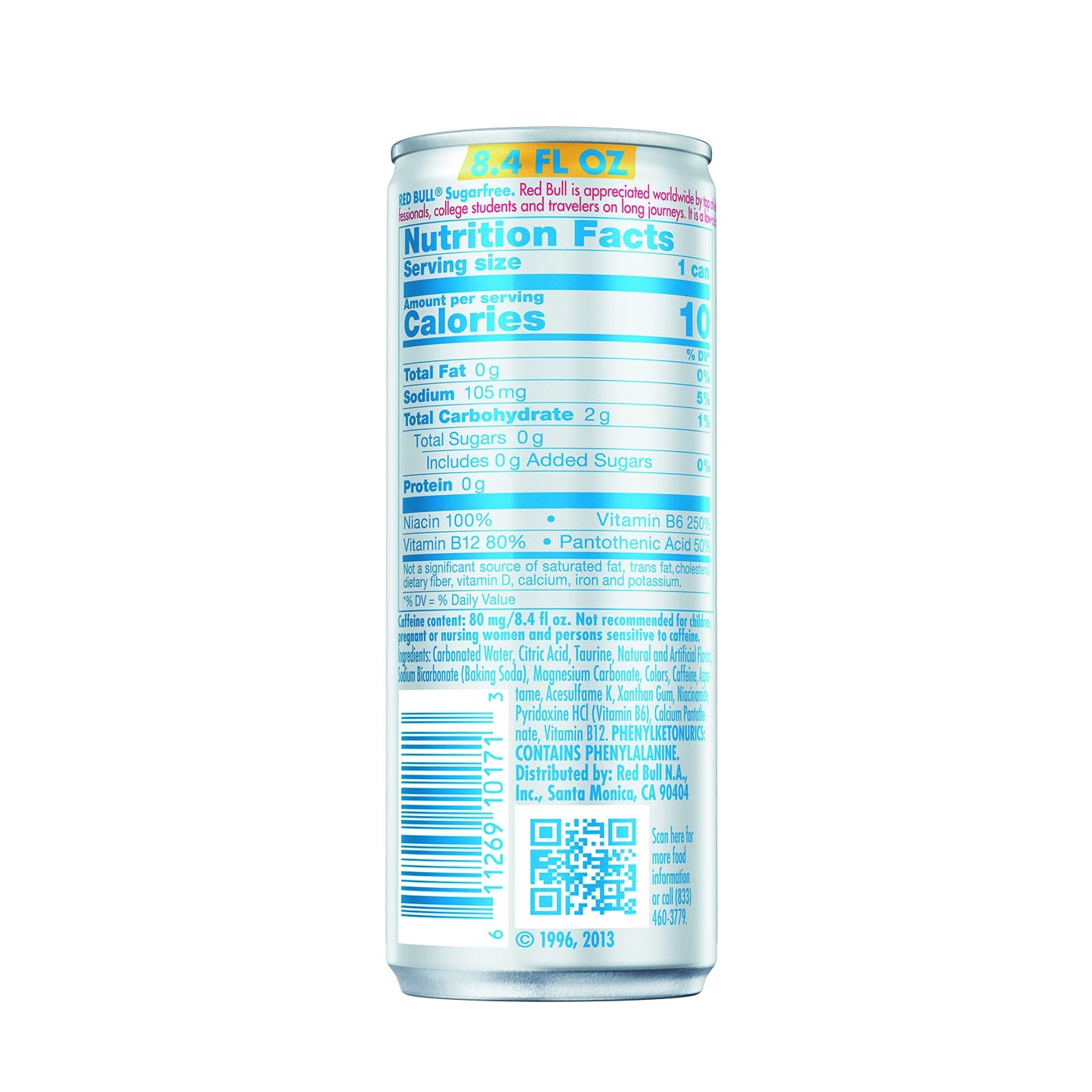 Red Bull Sugarfree Energy Drink, 8.4 Oz