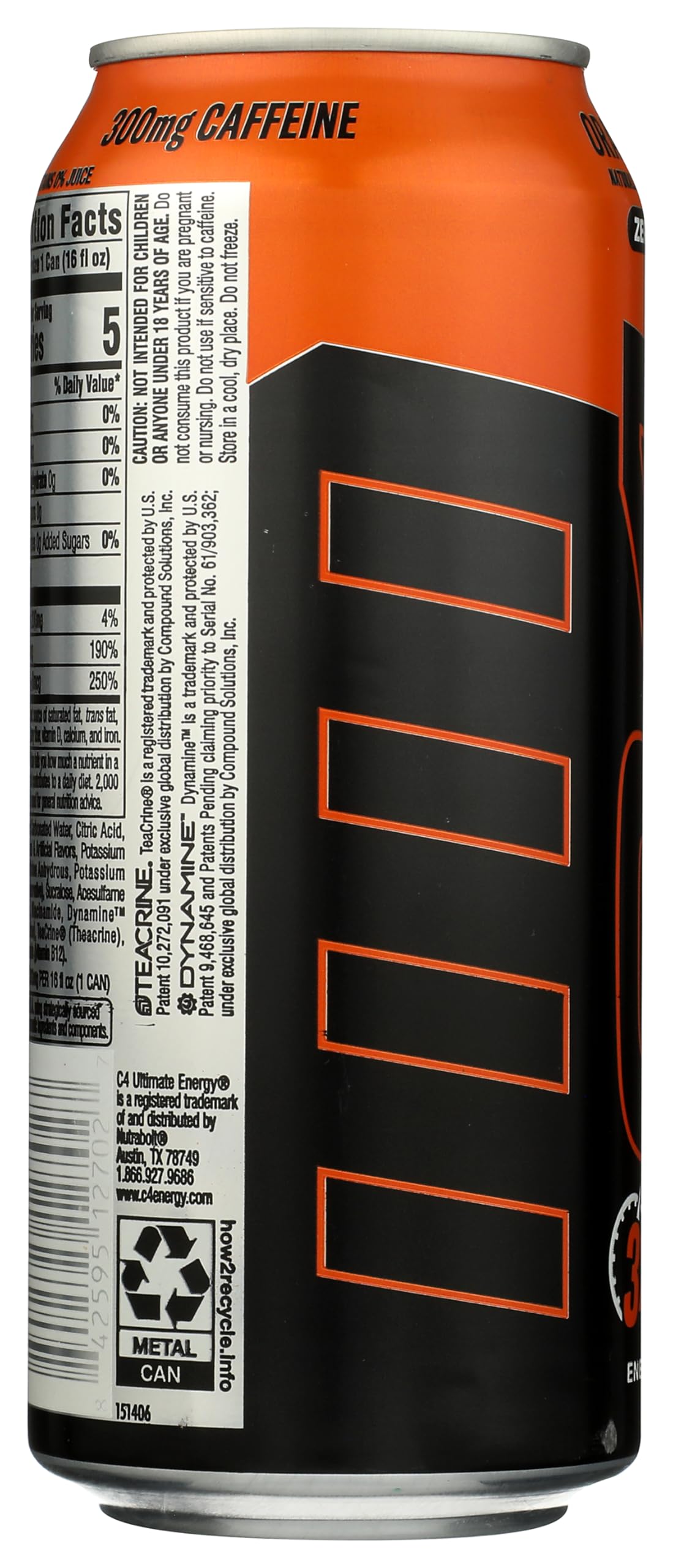 C4 Ultimate Energy Orange Cream