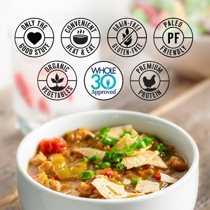 True Primal Southwest-Style Chicken Soup 8-pack, Ready to eat, Bone broth, Gluten free, Paleo, Pastured chicken, Whole30