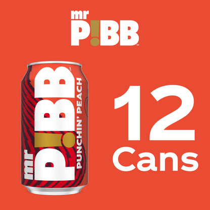 Mr Pibb Punchin' Peach 12oz 12pk