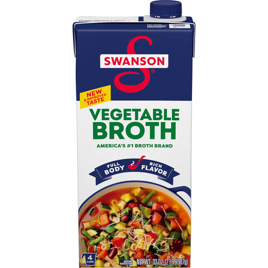 SWANSON S Vegetable Broth, 32 oz Carton