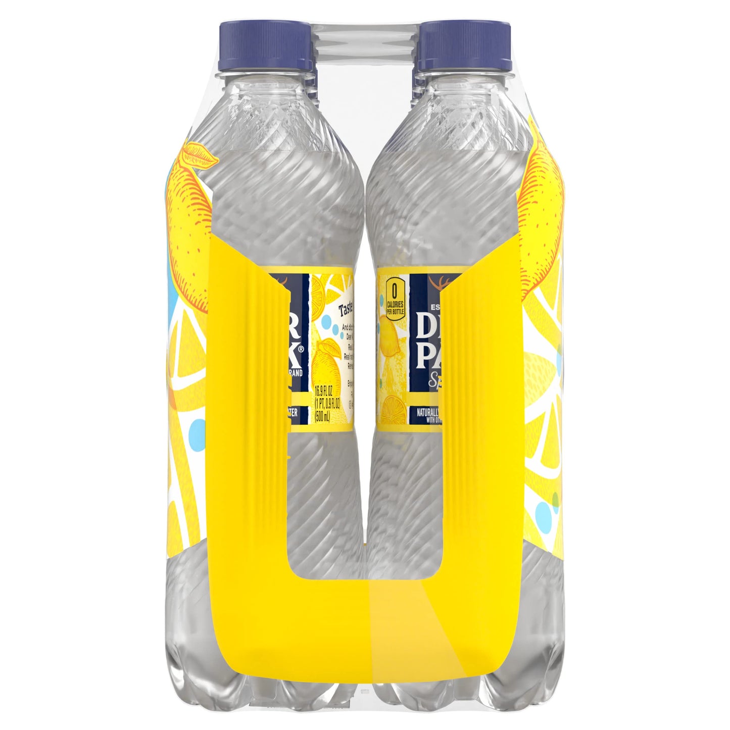 Deer Park Sparkling Water, Lemon, 16.9 Fl Oz (Pack of 8)