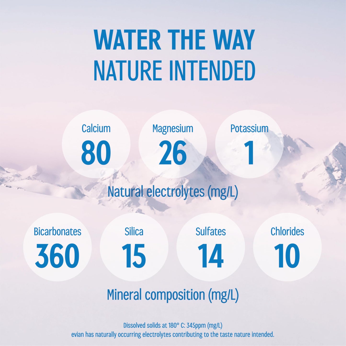 Evian Natural Spring Water, 1 L bottles, 6 pack