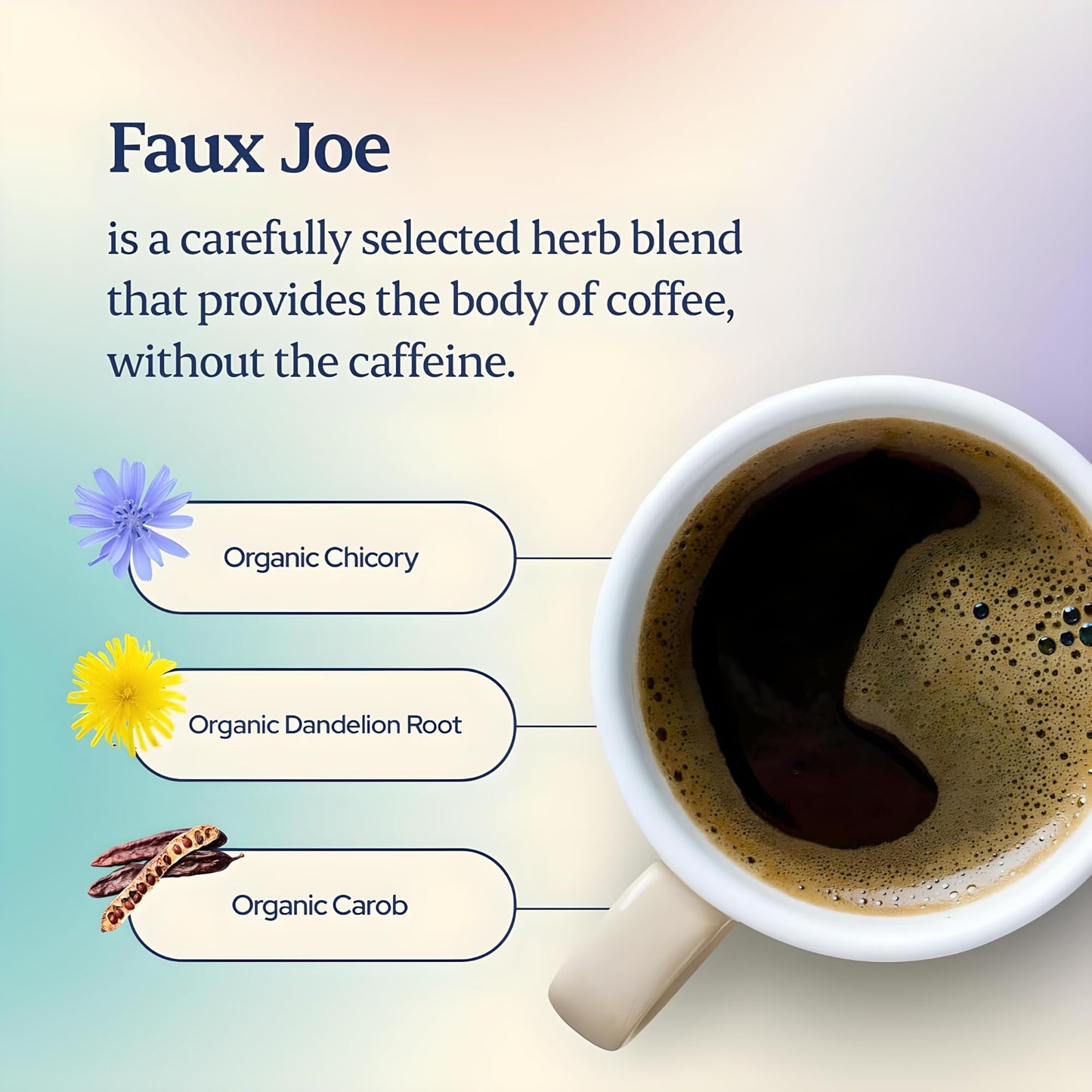 Sip Herbal Coffee Alternative Herbal Tea - Boost Energy & Focus - Caffeine Free Organic Coffee Substitute Made with Carob, Dandelion, Chicory - (Pumpkin Spice, 30 Servings)