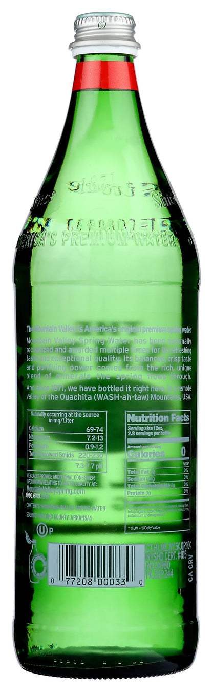 Mountain Valley Water, Water Spring Glass, 33.8 Fl Oz