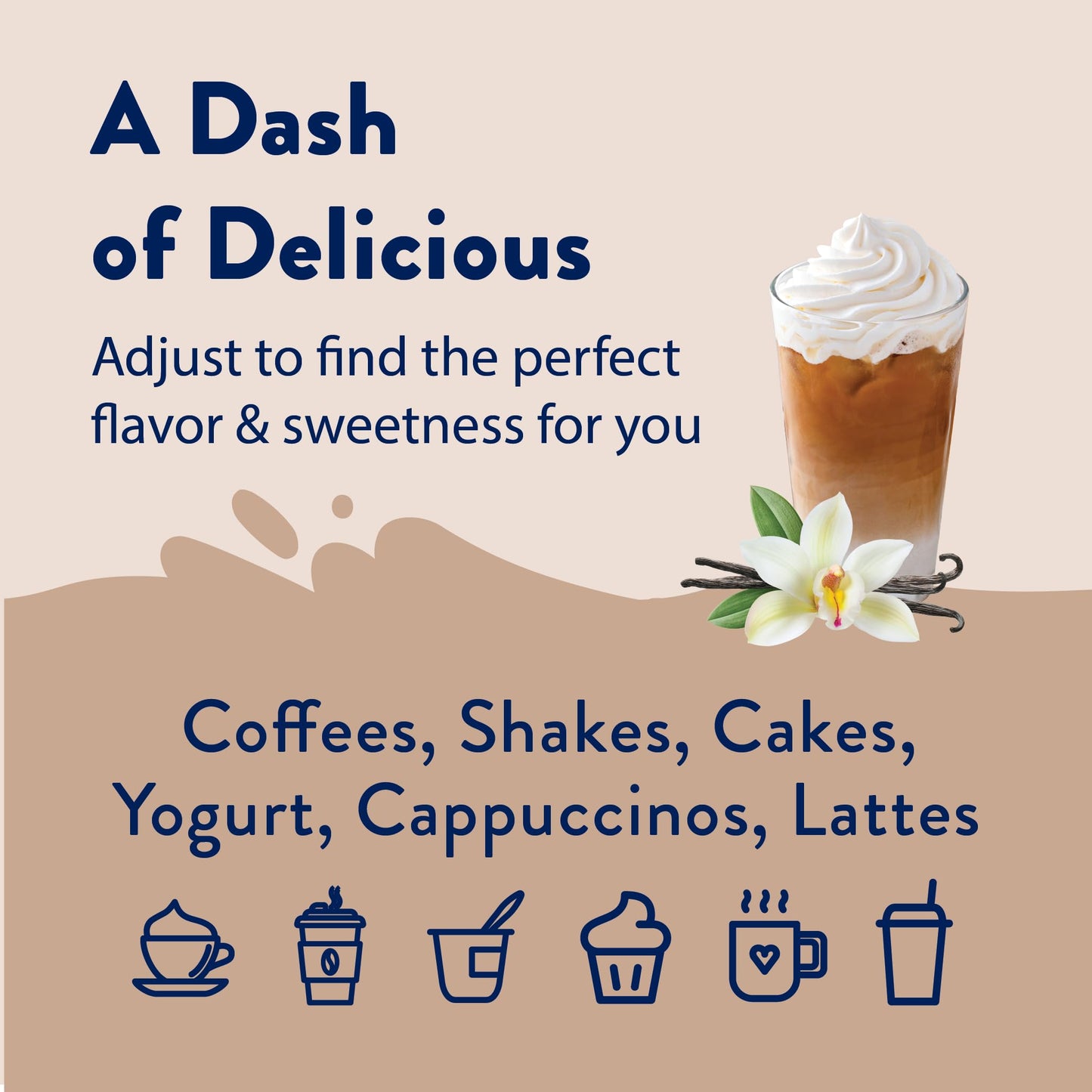 Jordan's Skinny Mixes Sugar Free Coffee Syrup, Vanilla Coffee Flavoring Syrup, Zero Calorie Drink Mix, Lattes, Baking, Protein Shake or Cocktail, Dairy & Gluten Free, Kosher, 25.4 Fl Oz