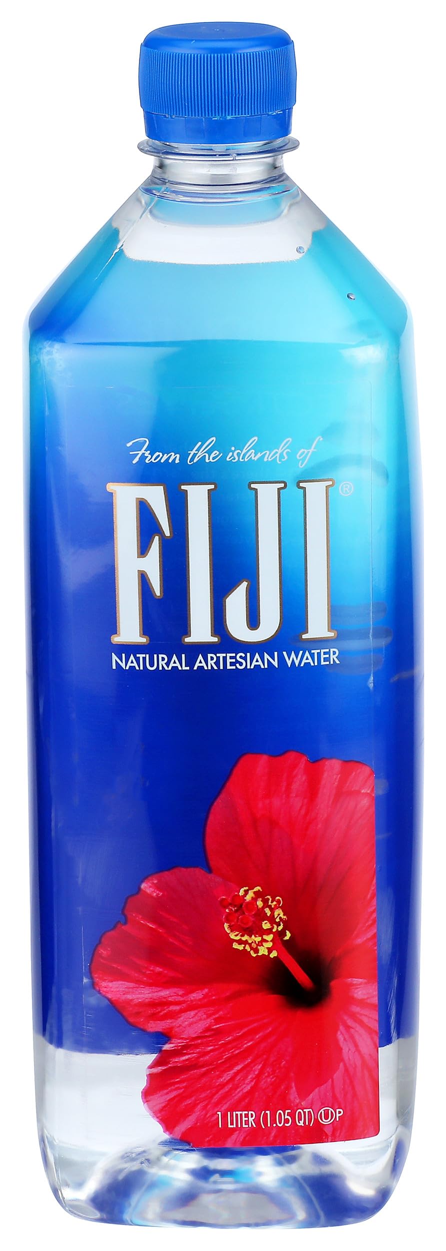 FIJI Natural Artesian Bottled Water 1 Liter / 33.8 Fl Ounce Bottle (Single)