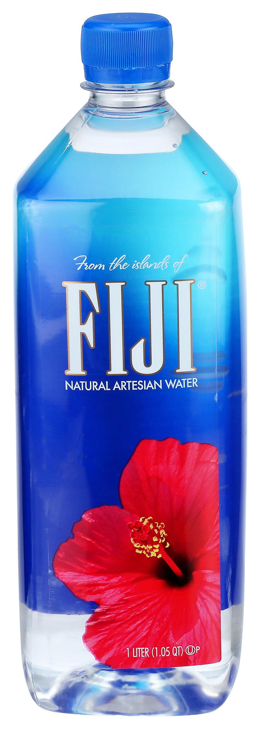 FIJI Natural Artesian Bottled Water 1 Liter / 33.8 Fl Ounce Bottle (Single)