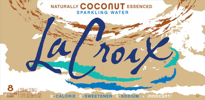 LaCroix Sparkling Water, Coconut, 12 Fl Oz (pack of 8)
