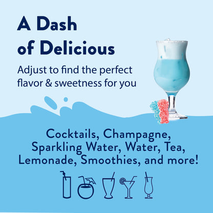 Jordan's Skinny Mixes Sugar Free Syrup, Sour Blue Raspberry, Fruit Flavored Water Enhancer, Drink Mix Iced Tea, Lemonade, Drinks, Low Calorie Water Flavoring, Dairy & Gluten Free, Kosher, 25.4 Fl Oz