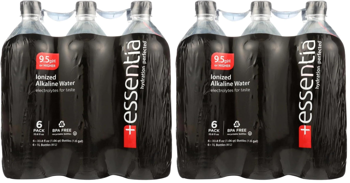 Essentia Water, Water Ionized Alkaline 6 Count, 202.8 Fl Oz (Pack of 2)