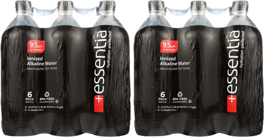 Essentia Water, Water Ionized Alkaline 6 Count, 202.8 Fl Oz (Pack of 2)