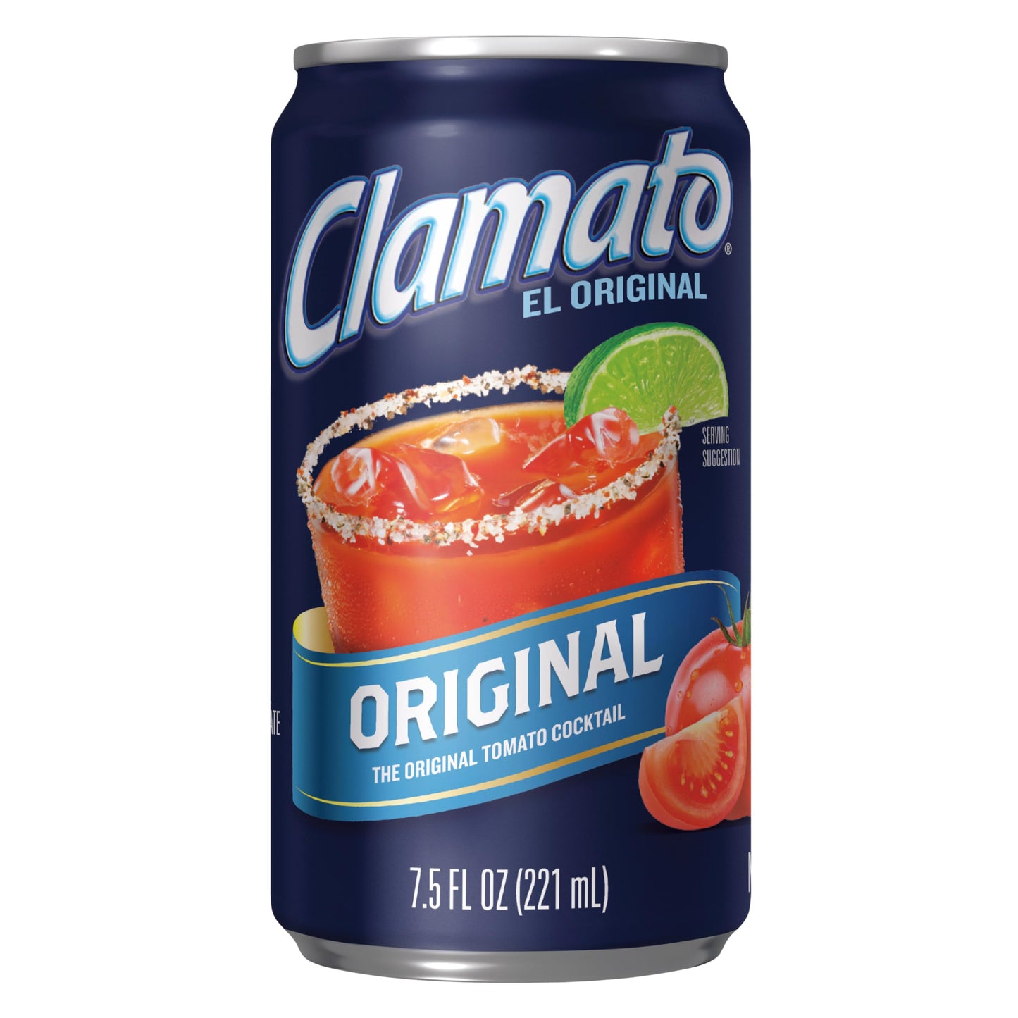 Clamato Original Tomato Cocktail, 7.5 fl oz Cans (Pack of 24) Flavored With Tomato Juice & Spices, Perfect Mixer for the Authentic Michelada, Bloody Mary Drinks, and Seafood Cocktail