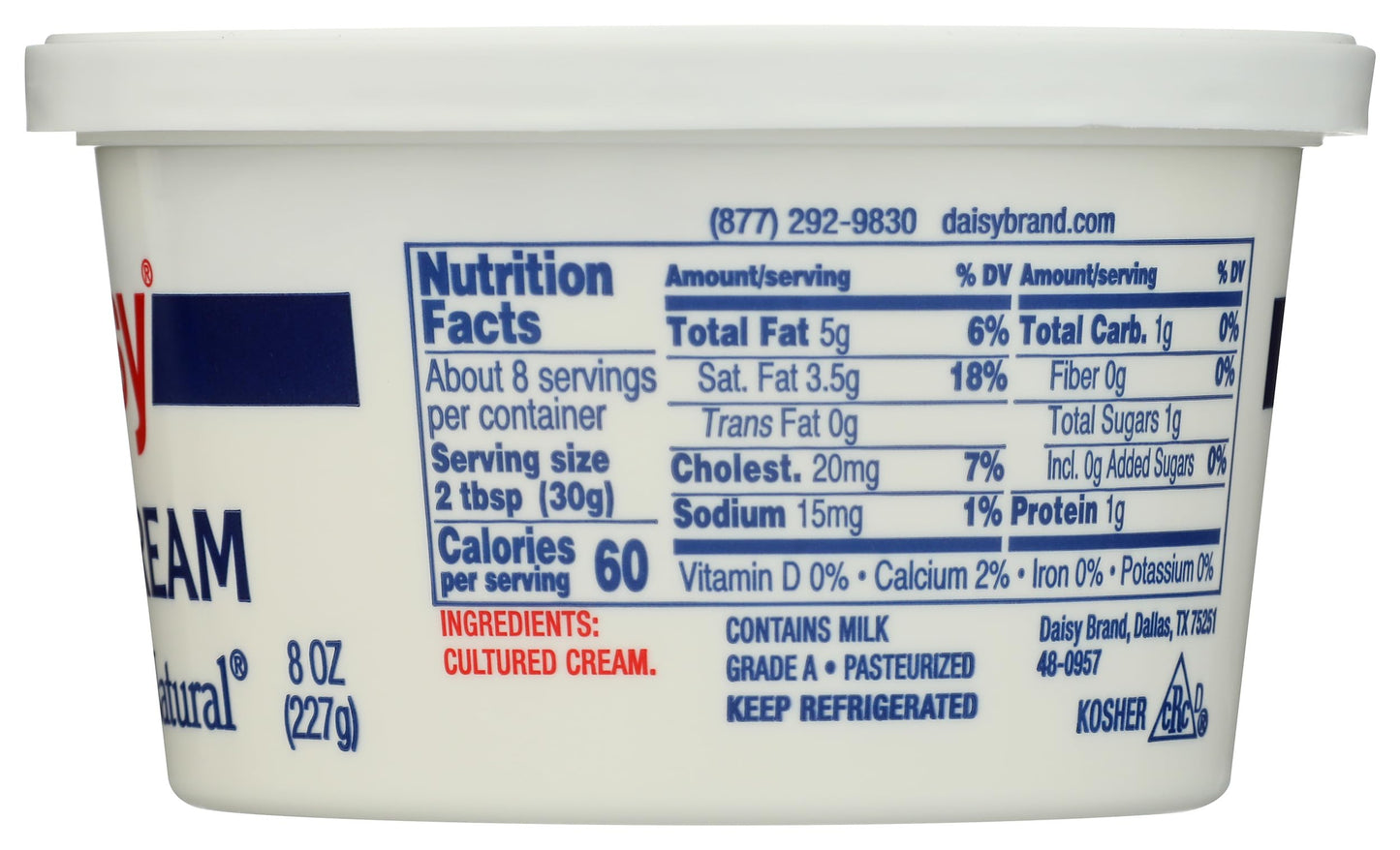 DAISY Sour Cream, 8 OZ