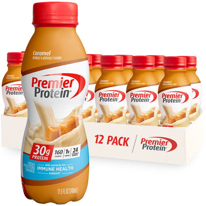 Premier Protein Shake Limited Edition 30g 1g Sugar 24 Vitamins Minerals Nutrients to Support Immune Health & Premier Liquid Protein Shake