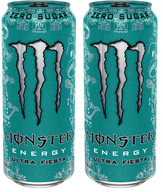 Monster Energy Drink, Ultra Fiesta, 16 fl oz (Pack of 2)
