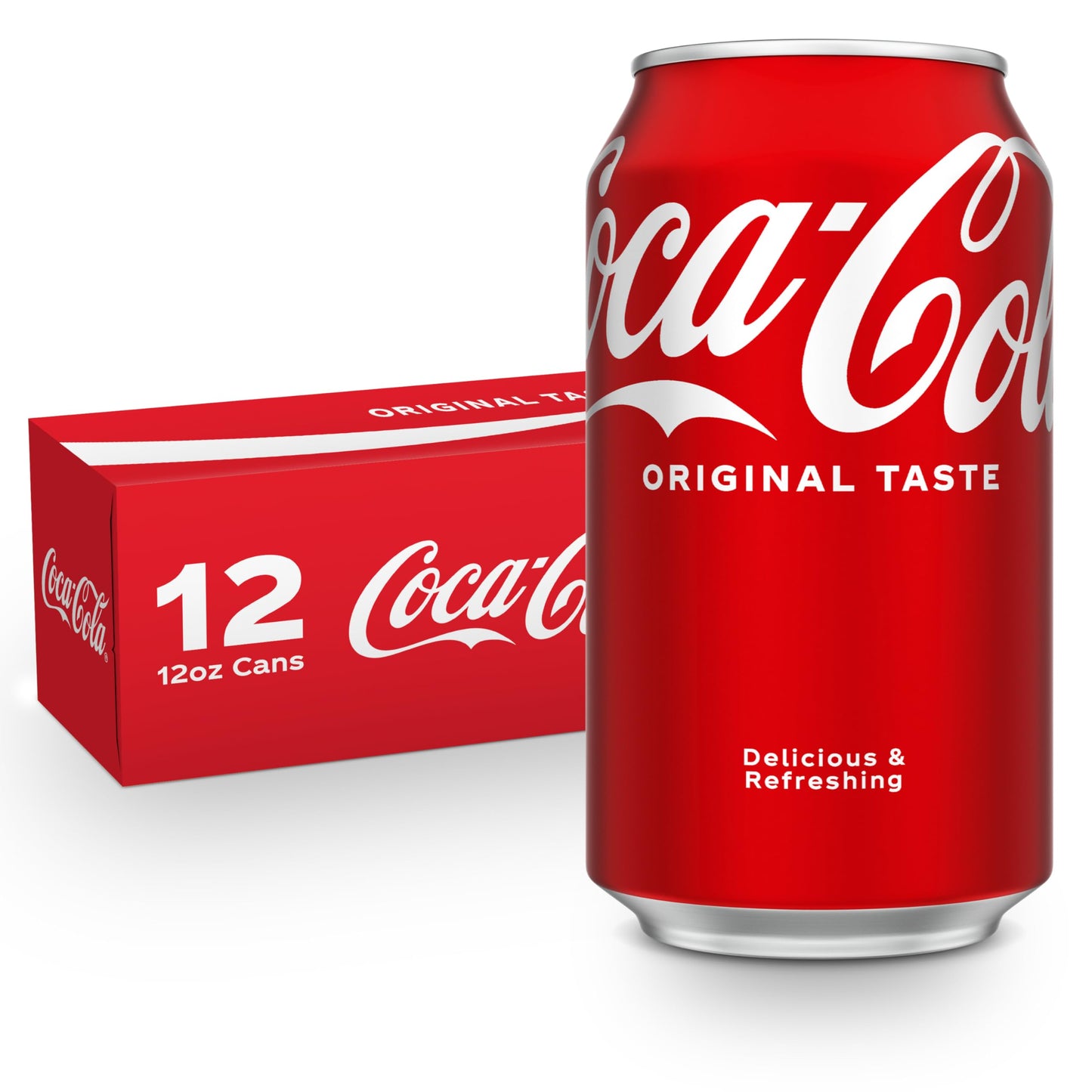 Coca-Cola Fridge Pack Soda Soft Drink, 12 fl oz Cans, 12 Pack - Classic Cola Soda Cans