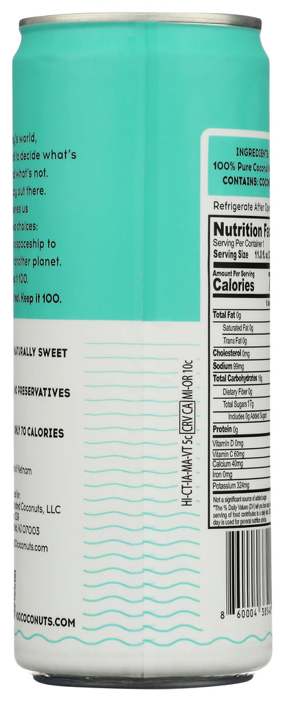 100 Pure Coconut Water Pure Coconut Water, 11 FZ