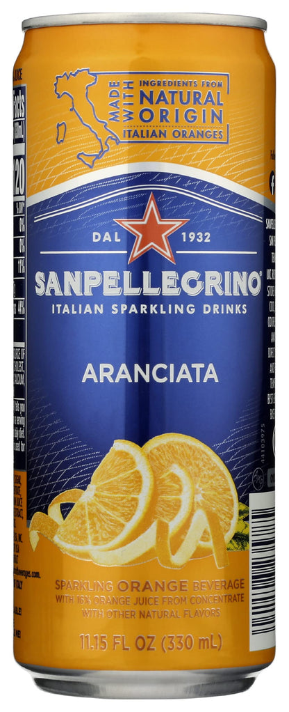 San Pellegrino, Aranciata, 11.15 fl oz, skinny can