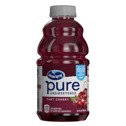 Ocean Spray® Pure Unsweetened Tart Cherry, 100% Tart Cherry Juice, 32 Fl Oz Bottle