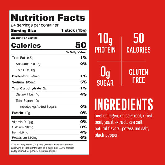 LonoLife Low Sodium Beef Bone Broth Powder Mix | Grass-Fed, 10g Protein | Collagen-Rich, Keto & Paleo Friendly | Natural Ingredients | 10 Portable Stick Pack Servings