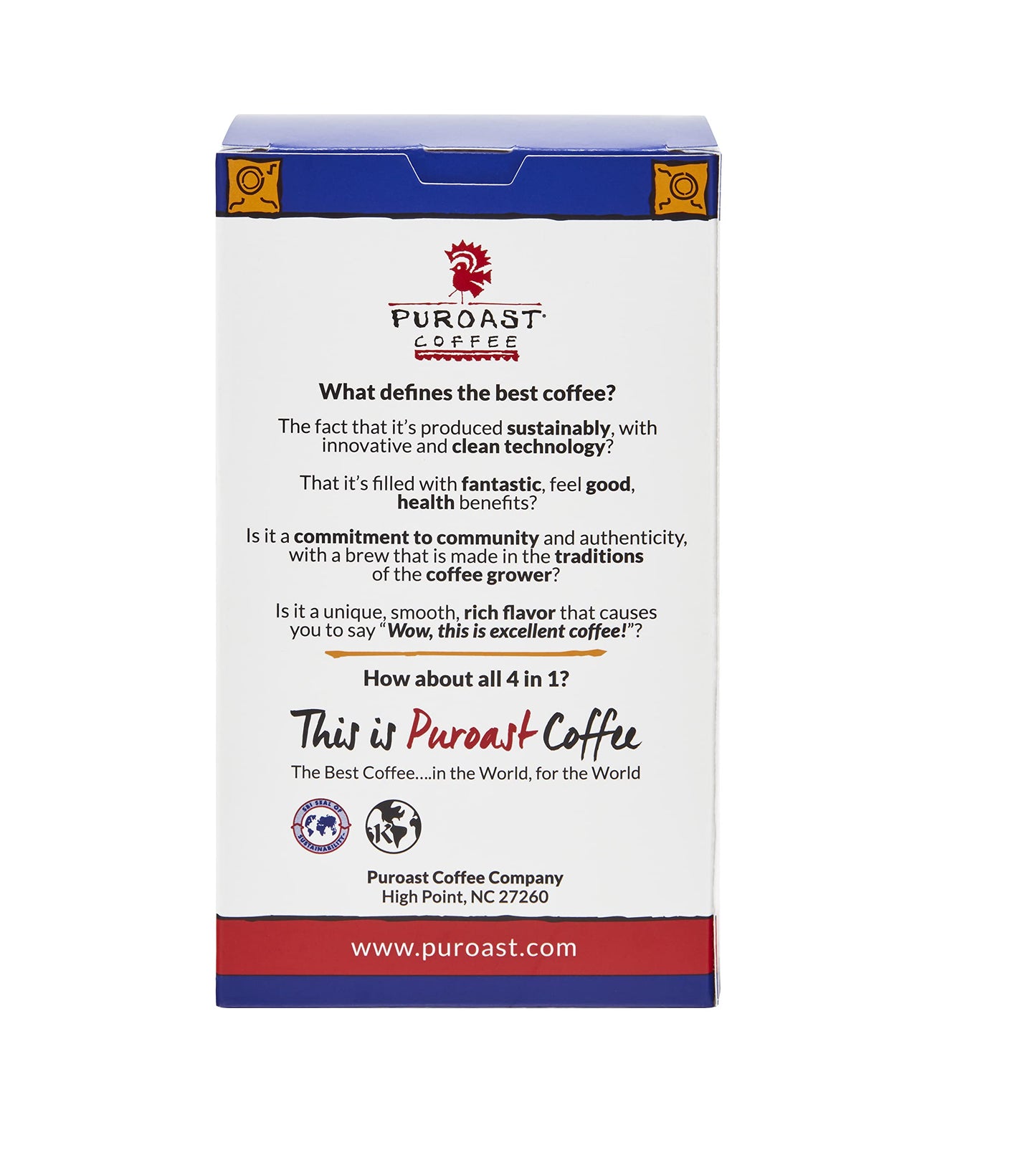 Puroast Coffeehouse Espresso Roast; 30 Count,100% Biodegradable Espresso Capsule, High Antioxidant, Smooth, Compatible with Nespresso Original Line Machines* (Pack of 2)