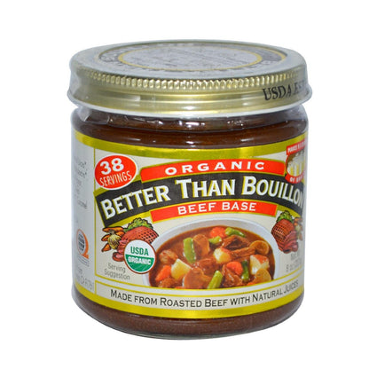 Better Than Bouillon Organic Roasted Beef Base, Makes 38 Cups of Broth, 8 oz