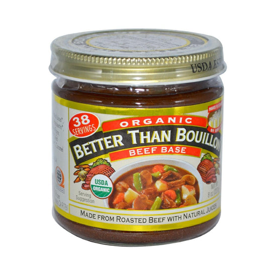 Better Than Bouillon Organic Roasted Beef Base, Makes 38 Cups of Broth, 8 oz