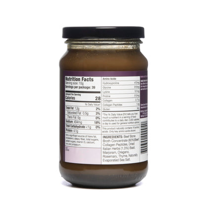 ABBCo Five Herbs Beef Broth Concentrate, Halal, Savoury Cooking Stock Base for Soups, Gravies & Sauces, Just Add Hot Water, 13.26Floz