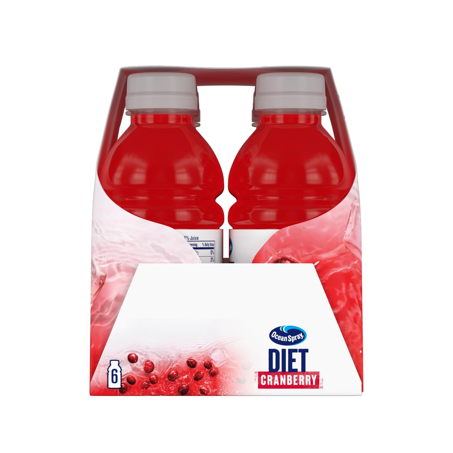 Ocean Spray Diet Cranberry Juice, 10 Fl Oz | 6 Count Bottles | Pack of 4