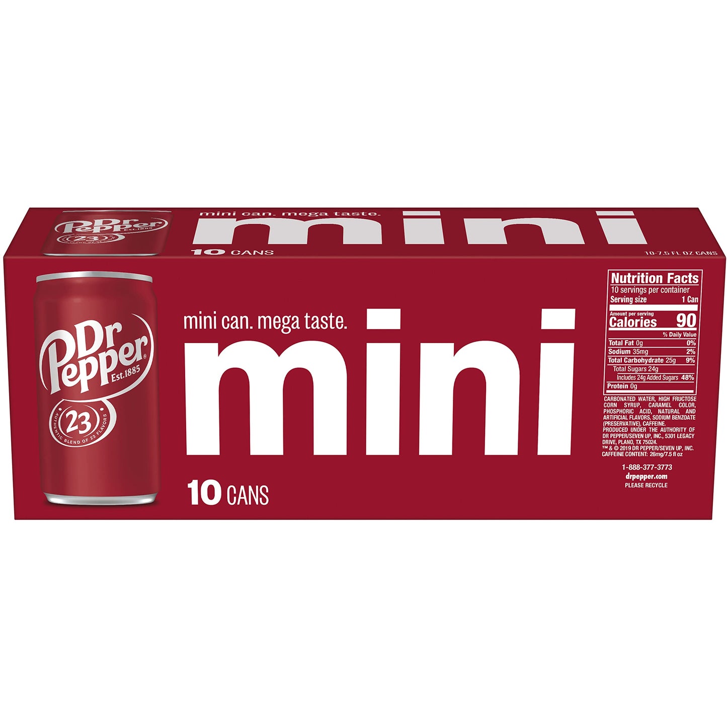 DR PEPPER - MINI CANS, 7.5 OZ, 10 PK