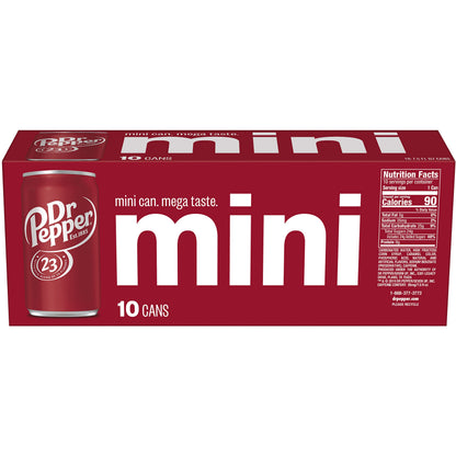 DR PEPPER - MINI CANS, 7.5 OZ, 10 PK