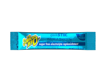 Sqwincher Zero Sugar Free Qwik Stiks (Mixed Berry, 50 Count) and (Orange, 50 Count)