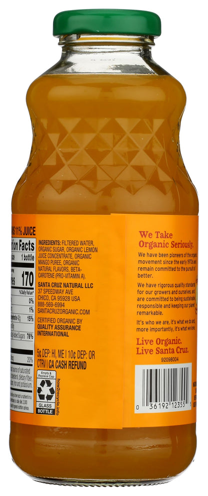 SANTA CRUZ ORGANIC Organic Mango Lemonade, 16 FZ
