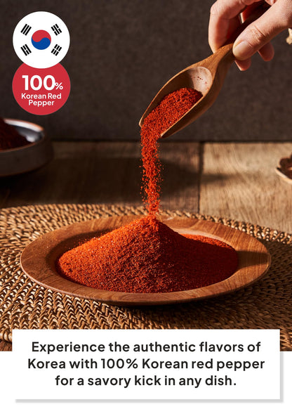 VEGETABLE SOUP STOCK COIN 40 Tablets and Korean Red Chili Powder 3.5oz(100g)