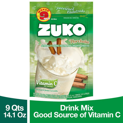 Zuko Horchata Instant Powder Drink Family Pack, 14.1 oz, Pack of 6