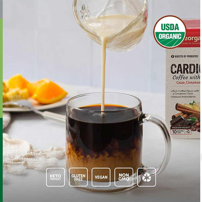 Daily Defense Organic Coffee Pods – Coffee with Maitake, Ginger Root, Lemon Peel & Superfoods – Healthy Mold Free Probiotic beverage, Vegan, Gluten Free - 10 Recyclable Single Serve K-Cups