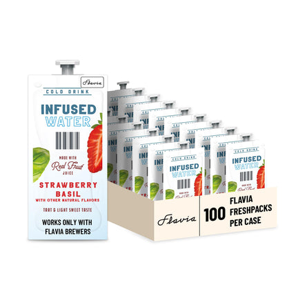 Flavia Strawberry Basil Infused Water Freshpacks works only with Flavia Brewers (Case of 100)