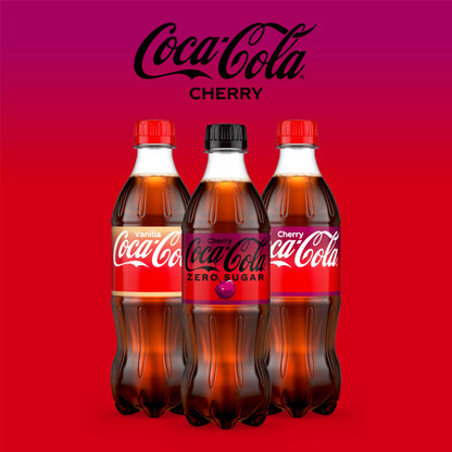Coca-Cola Zero Sugar Cherry Diet Soda Soft Drink, 16.9 fl oz, 6 Pack