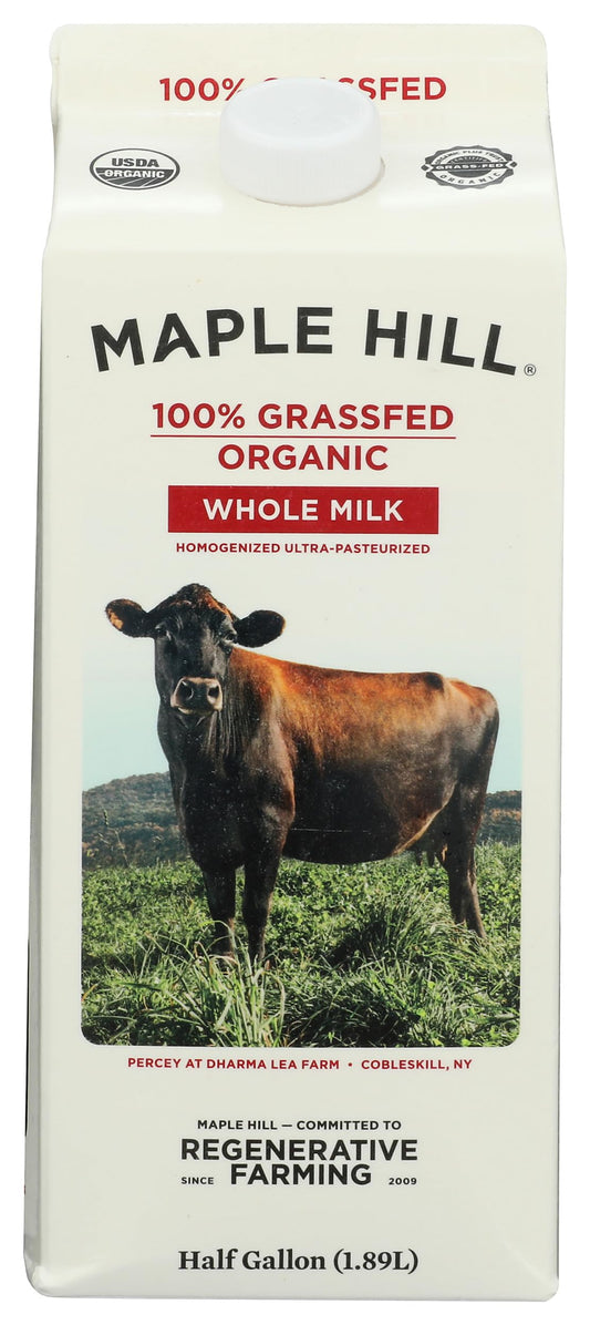 Maple Hill Creamery Organic Whole Milk, 64 fz