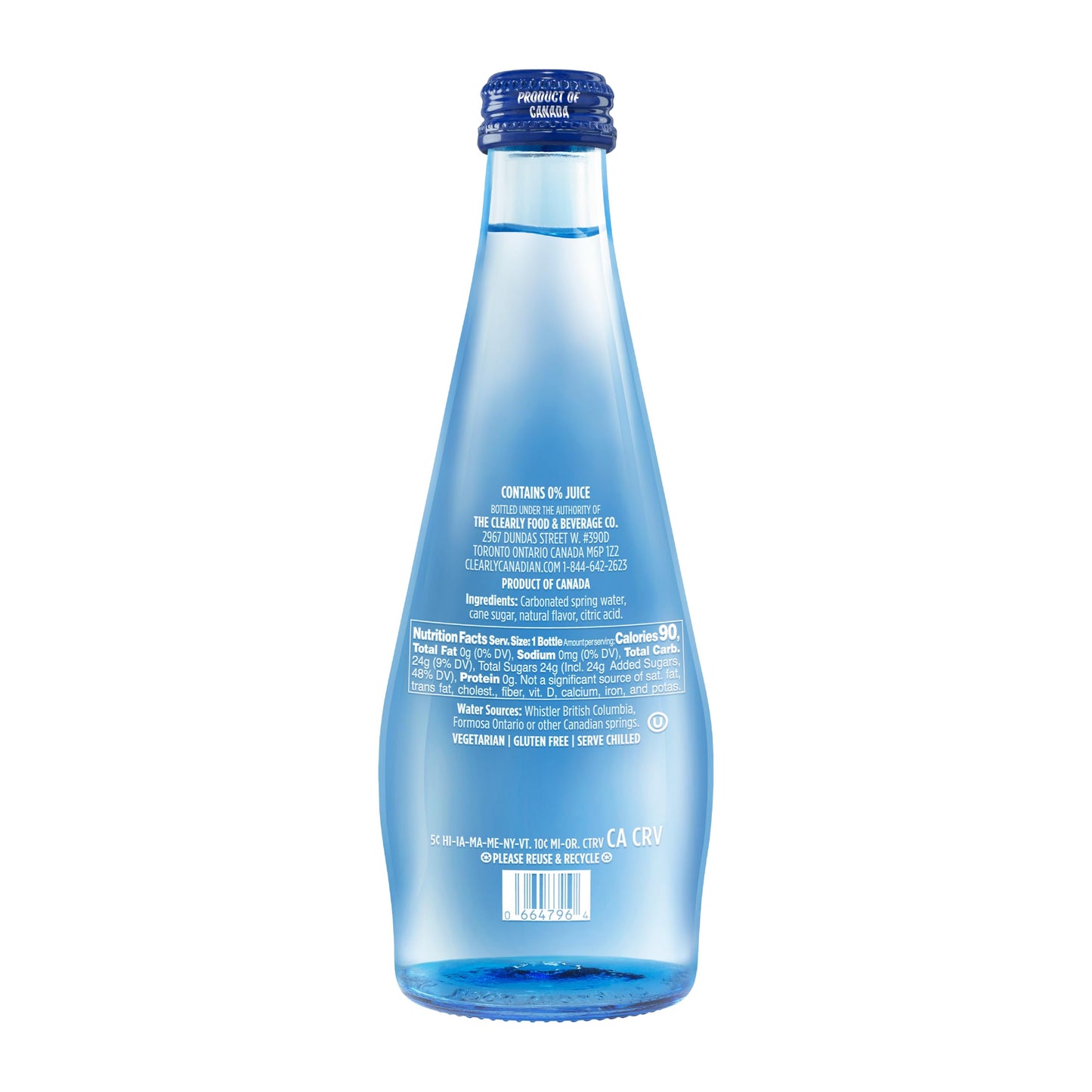 Clearly Canadian Mountain Blackberry Sparkling Water, 11 Fl Oz