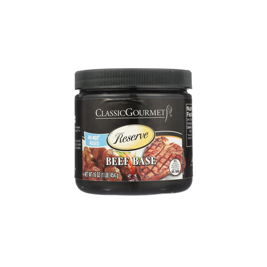 Ventura Foods Classic Gourmet Reserve Beef Base Paste - Broth Concentrate Stock & Bouillon for Chuck Roast, Ground Beef & Stew Meat Recipes, Broth Paste for Hot Pot Soup & Pho Soup Base - 16 Oz Jar