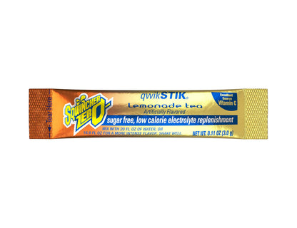 Sqwincher Zero Qwik Stik Sugar Free, Lemonade Tea, .11 0z (Pack of 50) & 060106-LL Zero Qwik Stik Powder, 20 oz, Yellow, Standard (Pack of 50)